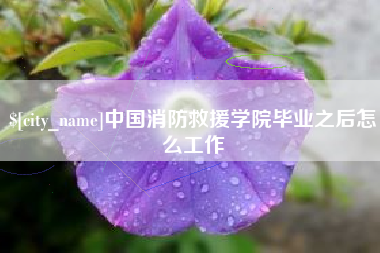 来宾中国消防救援学院毕业之后怎么工作