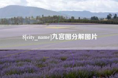 来宾九宫图分解图片