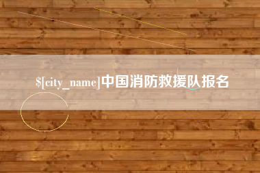 来宾中国消防救援队报名