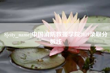 来宾中国消防救援学院2019录取分数线