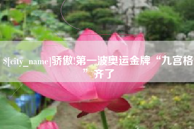 来宾骄傲!第一波奥运金牌“九宫格”齐了