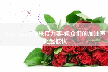 来宾500米接力赛-观众们的加油声此起彼伏