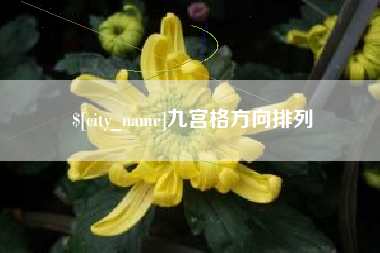 来宾九宫格方向排列