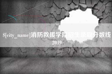 来宾消防救援学院招生录取分数线2019