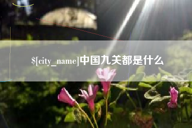 来宾中国九关都是什么