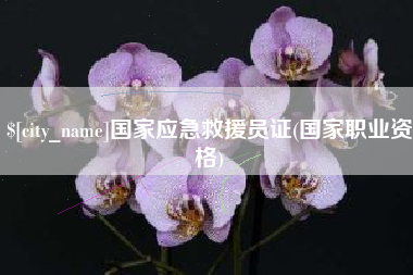 来宾国家应急救援员证(国家职业资格)