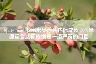 来宾5000米奥运会达标成绩-5000米奥运会达标成绩是一道严苛的门槛