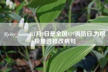 来宾11月9日是全国119消防日,为积极推进修改病句