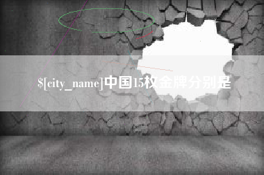 来宾中国15枚金牌分别是