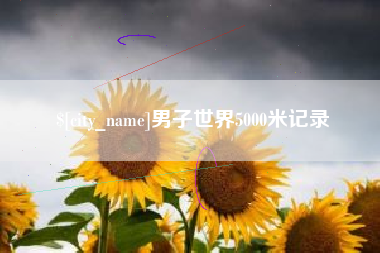 来宾男子世界5000米记录