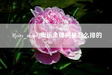 来宾奥运金牌榜是怎么排的