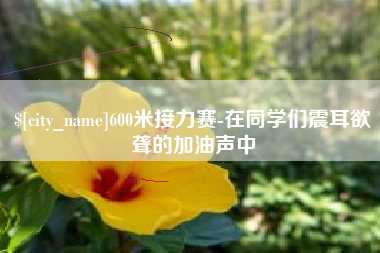 来宾600米接力赛-在同学们震耳欲聋的加油声中