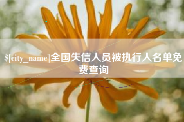 来宾全国失信人员被执行人名单免费查询