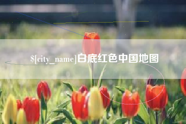 来宾白底红色中国地图