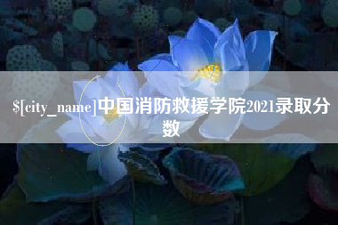 来宾中国消防救援学院2021录取分数