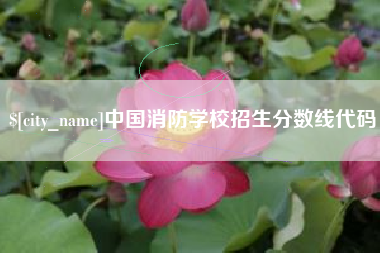 来宾中国消防学校招生分数线代码