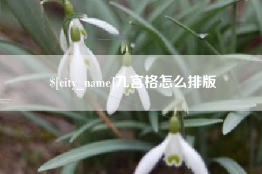 来宾九宫格怎么排版