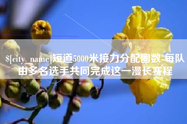 来宾短道5000米接力分配圈数-每队由多名选手共同完成这一漫长赛程