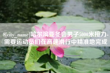 来宾哈尔滨亚冬会男子5000米接力-需要运动员们在高速滑行中精准地完成