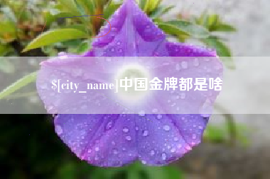 来宾中国金牌都是啥
