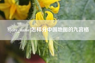 来宾怎样分中国地图的九宫格