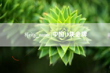来宾中国19块金牌