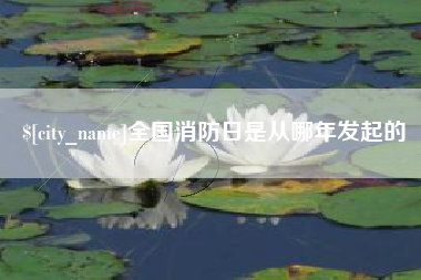 来宾全国消防日是从哪年发起的