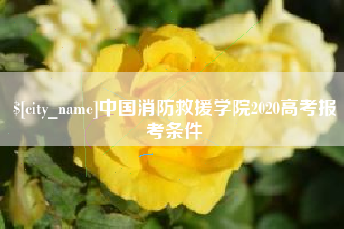 来宾中国消防救援学院2020高考报考条件