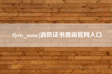 来宾消防证书查询官网入口
